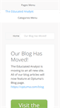 Mobile Screenshot of educatedanalyst.com